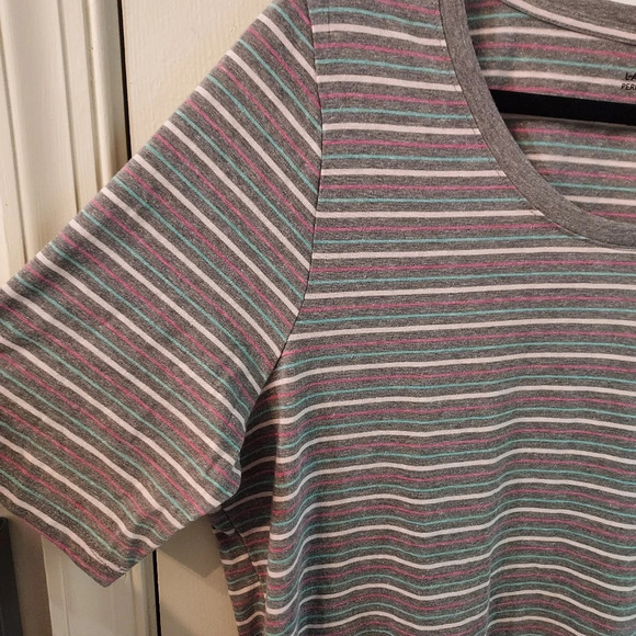 Lane Bryant Striped Perfect Sleeve Tee in Size 14/16 - Picture 3 of 7